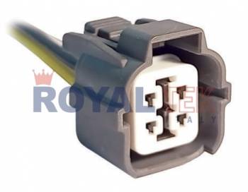 FICHA DE CONEXION ROYALTEK FICHA DE CONEXION ROYALTEK 4 (CUATRO) VIAS SENSOR SONDA LAMBDA TOYOTA HONDA FIT CIVIC - VENTA EN PAQUETES DE 5 UNIDADES ---